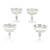 1990s Waterford Crystal of Ireland-“ Lismore” Champagne Coupes - Set of Four For Sale