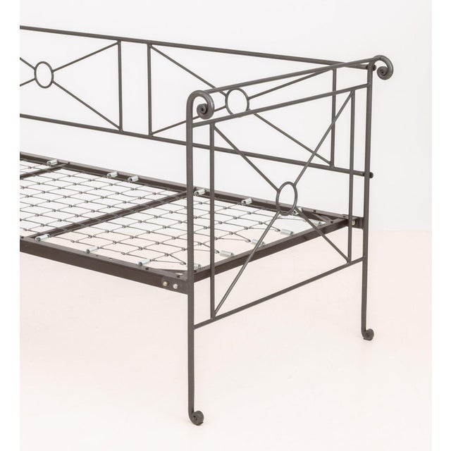 Vintage Wrought Iron Daybed Frame For Sale In New York - Image 6 of 9