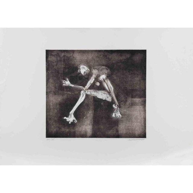Etching on paper realized in 1980s. Hand signed and numbered in pencil. Edition of 35. Very good condition. This piece is...