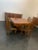 High-quality cabinetmaker’s dining room set, consisting of 2 sideboards, a mirror, a table, and 6 chairs. the sideboards...