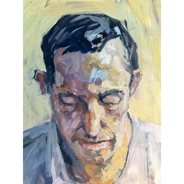 Peter Bowen, Tom Ward-Thomas Portrait, Oil on Canvas For Sale - Image 4 of 9