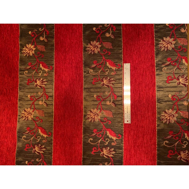 This is a gorgeous, textured tapestry fabric from JAB Anstoetz, with alternating stripes of rich embroidery and sumptuous...