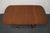 Late 20th Century Craddock Furniture Solid Mahogany Traditional Duncan Phyfe Style 70" Drop Leaf Pedestal Dining Table W. Self Storing Leaf For Sale - Image 5 of 12