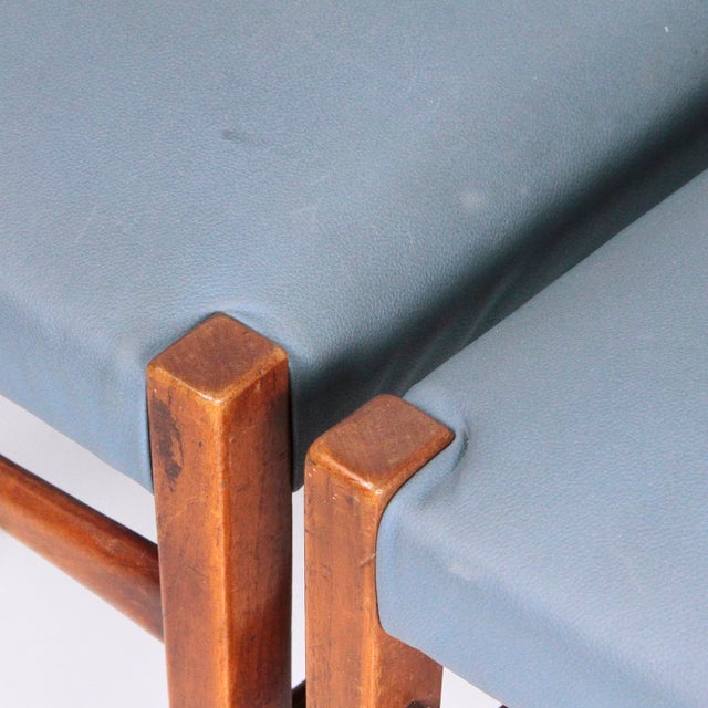 Wood Vintage Chairs in Beech, 1960s, Set of 6 For Sale - Image 7 of 12