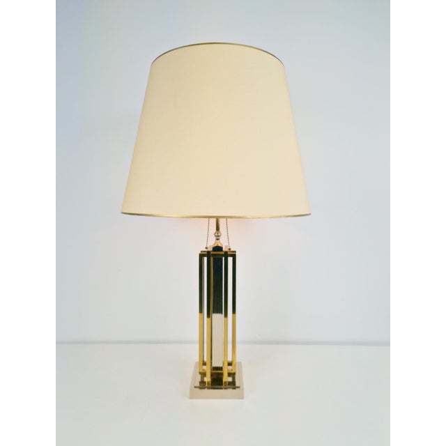 Vintage table lamp Willy Daro Regency design Brass and chrome '80. Designer: Daro, Willy. Design period: 1980 Colour:...