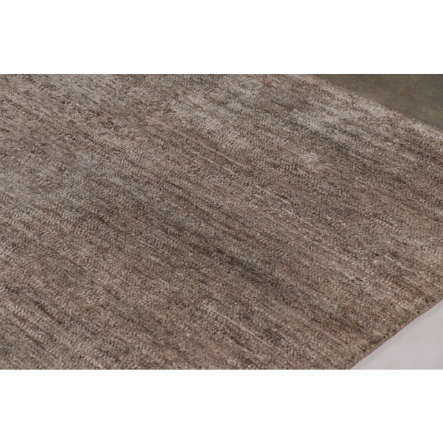 Contemporary Rug & Kilim’s Modern Textural Rug in Neutral Taupe and Gray Tone-on-Tone -14x16 For Sale - Image 3 of 8