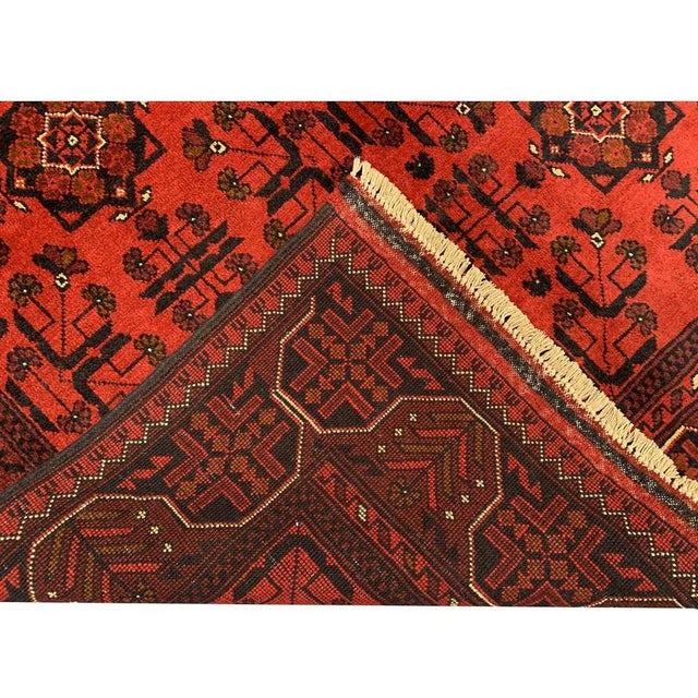 Fine Quality Hand Knotted Afghan Khal Mohammadi Wool Area Rug 6.6 X 5.0 Ft For Sale - Image 13 of 13