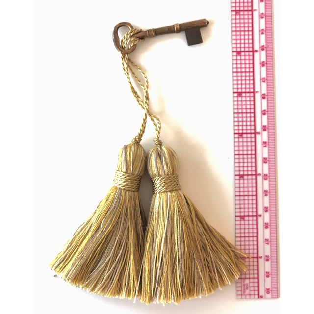 Art Deco Petite Gold Tassels - a Pair For Sale - Image 3 of 11