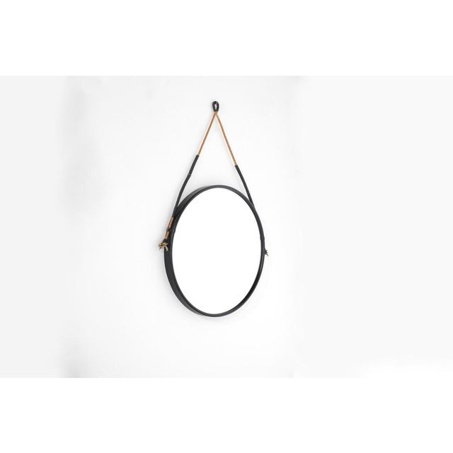 Vintage Round Steel Mirror, Italy, 1970s For Sale - Image 13 of 13