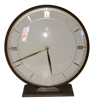 Vintage German Art Deco Table Clock by Junghans, 1930s