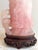 Rose Antique Chinese Qing Dynasty Rose Quartz Guanyin Kwan Yin Figurine W/ Stand For Sale - Image 8 of 12
