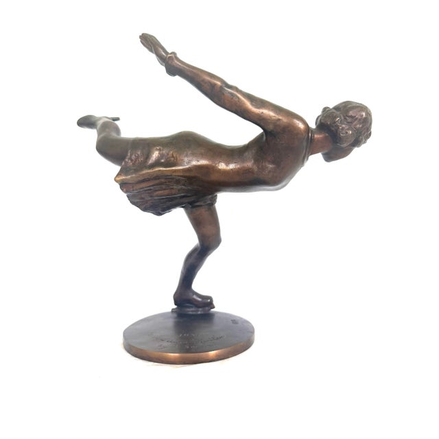 Provenance of this bronze sculpture is so special. Vivi-Anne Hulten gave this sculpture to Tom Collins of Champions on Ice...