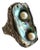 Ursula Hammil Abalone Shell Pearl American Modernist Studio Ring For Sale