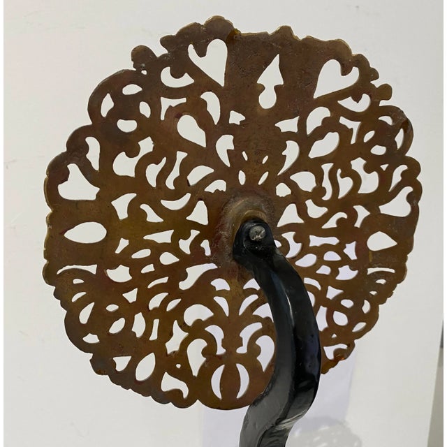 Tudor Style Andirons - the Pair For Sale - Image 4 of 13