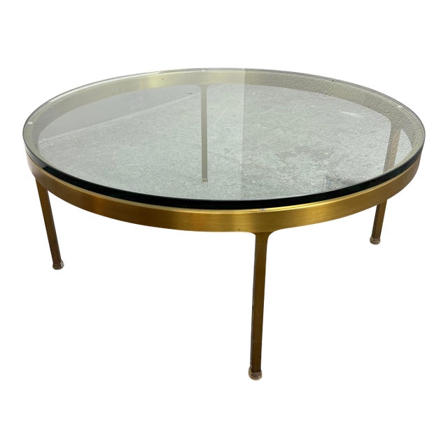 Nicos Zographos Brass Coffee Table, Circa 1970's For Sale