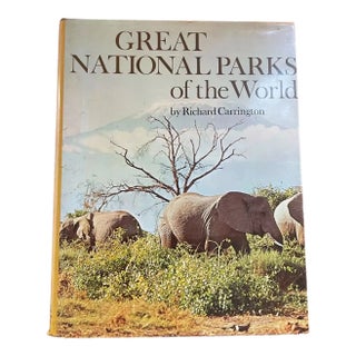 Vintage 1976 Coffee Table Book- Great National Parks of the World With Elephants For Sale