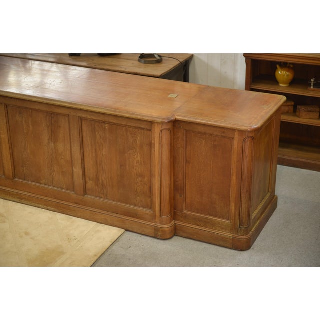 Brown Large Oak Buffet, 1920s For Sale - Image 8 of 12