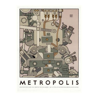 Vintage David Lance Goines, Rare Early "Metropolis" Film Poster, Berkeley For Sale