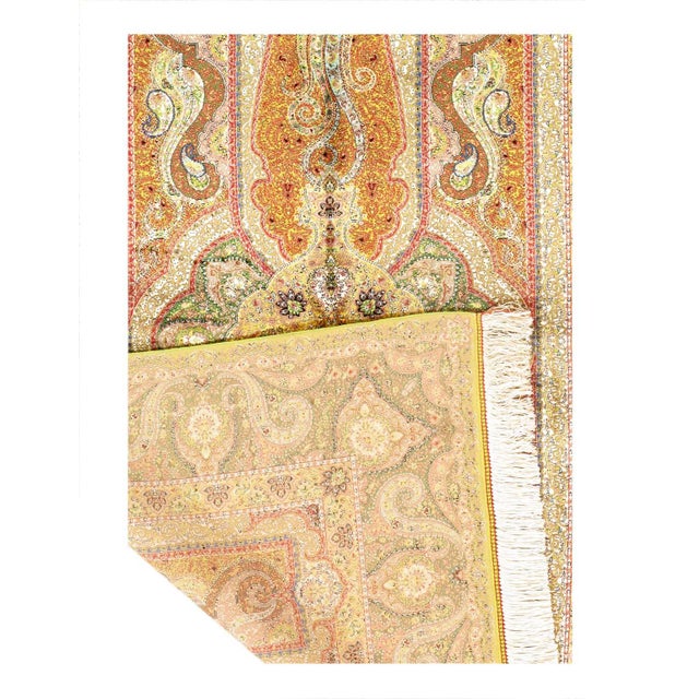 Traditional Pasargad DC Exquisite Design Paris Palace Fine Power Loom V.Silk Rug For Sale - Image 3 of 3