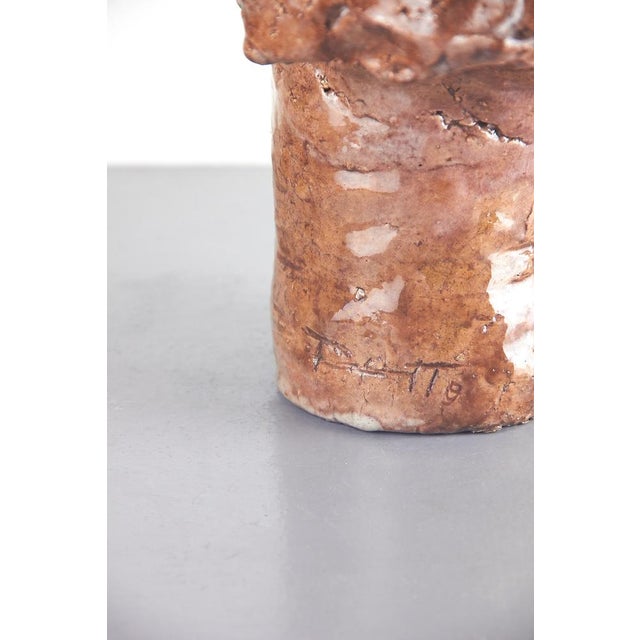 Adriano Tuninetto, Expressionist Sculpture of Demon, 1960s, Terracotta For Sale - Image 12 of 13