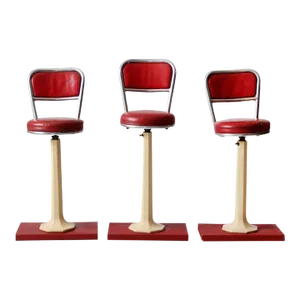 Antique Soda Fountain Counter Stools Set of 3