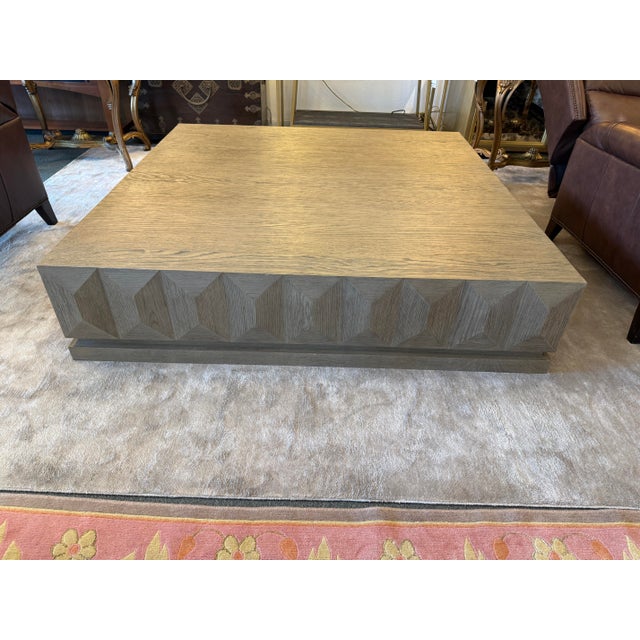 Restoration Hardware Geometric Faceted Coffee Table For Sale - Image 9 of 18