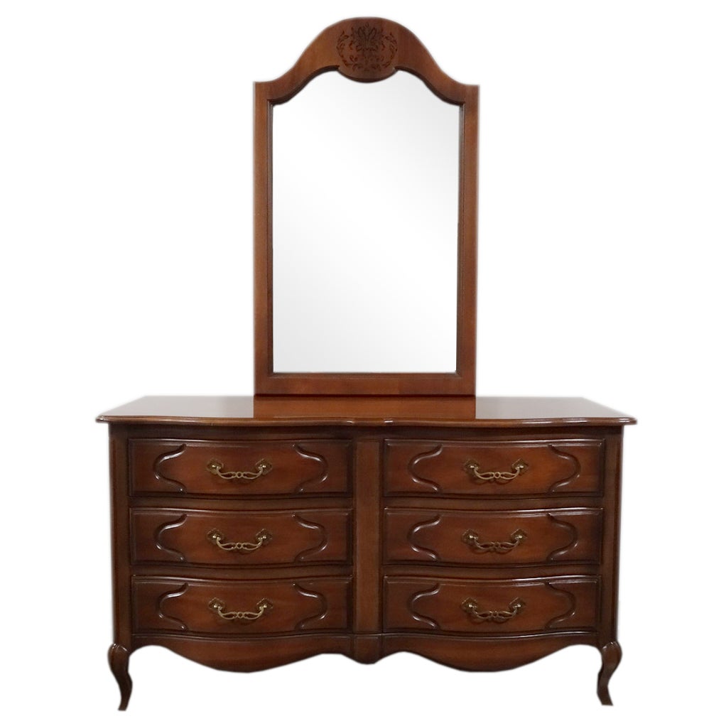 Drexel French Provincial Dresser & Mirror Chairish
