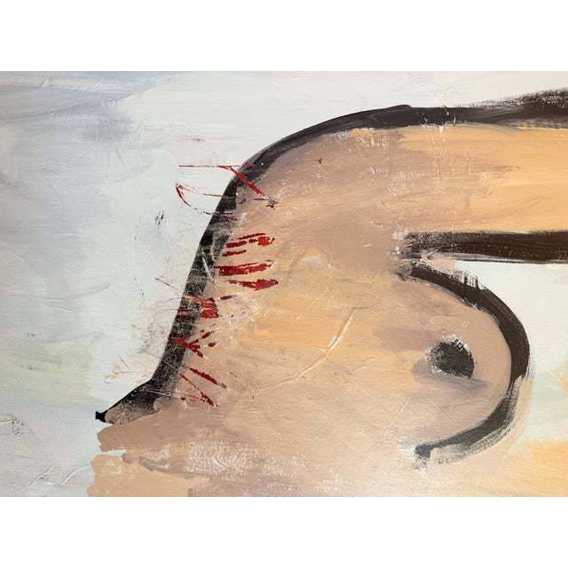 Contemporary 'In Conversation' Original Acrylic Painting by Sara Ward For Sale - Image 4 of 7