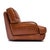 Italian Modernist Cognac Large Two Seat Leather Sofa For Sale - Image 9 of 9