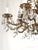 Shabby Chic Massive Antique 20 Light Brass Lead Glass Crystal Chandelier ~ Pair Available For Sale - Image 3 of 12