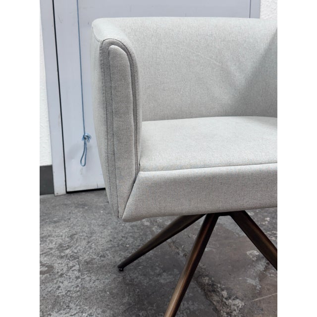 Vig Furniture Riaglow Contemporary Light Grey Fabric Dining Chair For Sale - Image 10 of 12