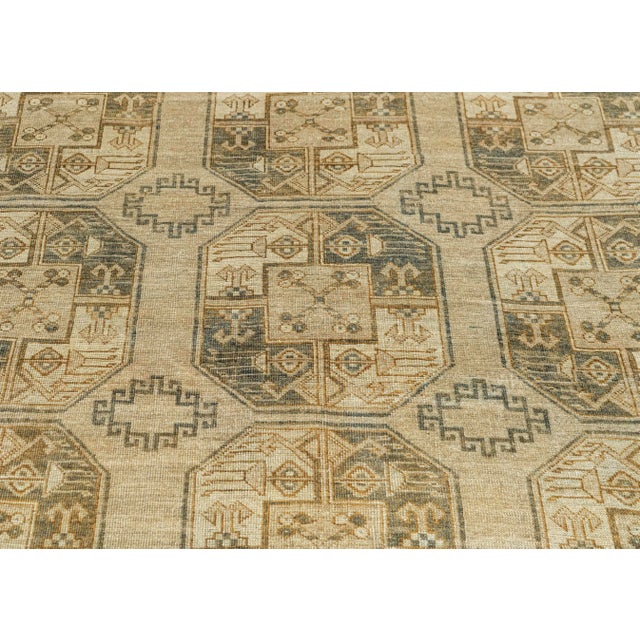 Antique Turkmen Rug 9'2" x 12'7" For Sale - Image 4 of 4