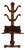 19th Century United Kingdom Victorian Brown Mahogany Coat Rack For Sale