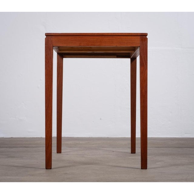 Brown Danish Teak Coffee or Side Table with Tile Top, 1960s For Sale - Image 8 of 9