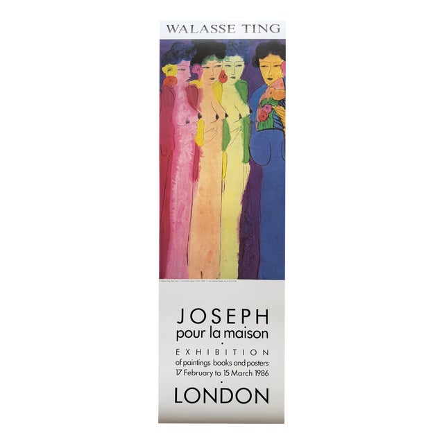 Joseph Pour La Maison, London Exhibition Poster from Walasse Ting, 1986 For Sale