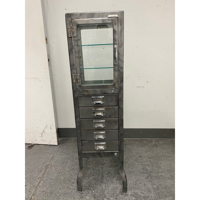 Restoration Hardware Pharmacy Dulton Metal + Glass Chairish