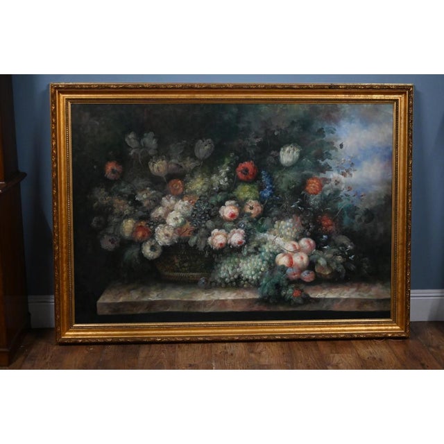 Dutch Artist, Still Life with Floral Spray, Oil Painting, Framed For Sale - Image 15 of 15