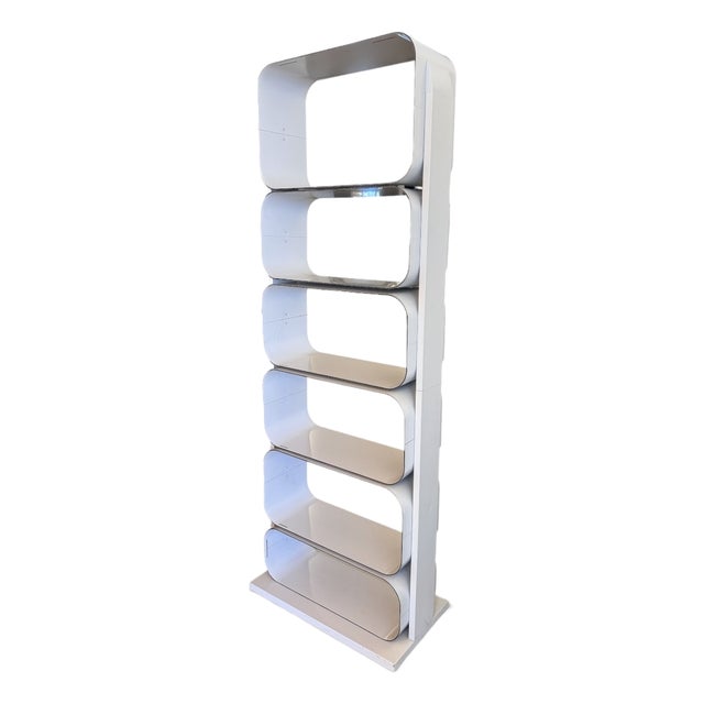 Space Age Aluminium Shelving Unit, 1970 For Sale
