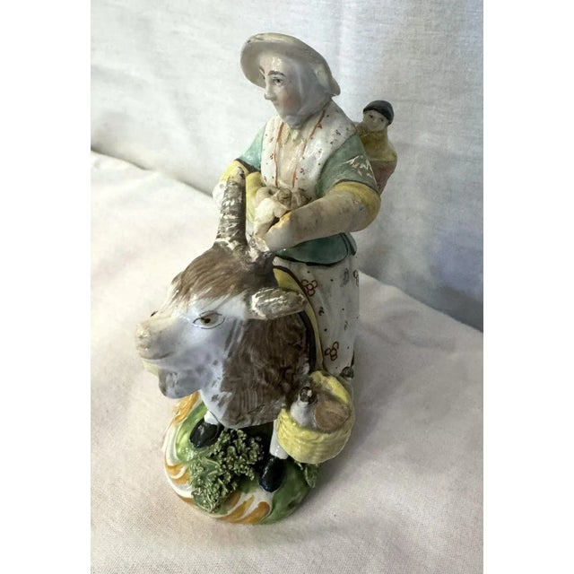 Early 19th Century Staffordshire Figure of the Welsh Tailor's Wife For Sale - Image 9 of 11