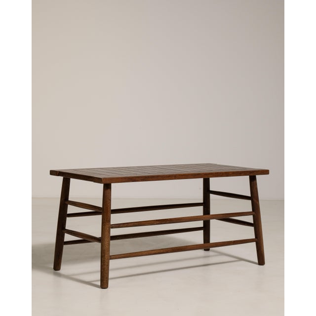 1960s Oak Coffee Table For Sale In Greensboro - Image 6 of 10