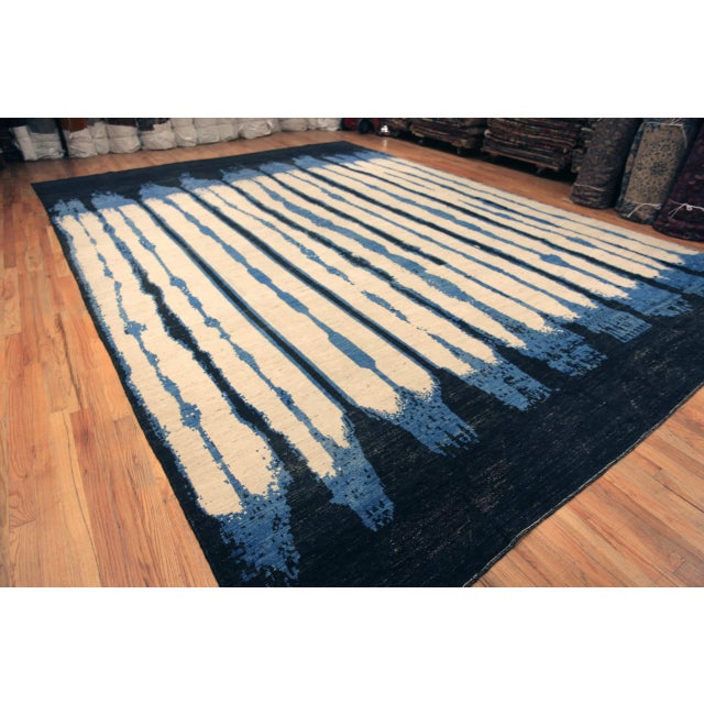 Nazmiyal Collection Large Abstract Contemporary Area Rug For Sale - Image 4 of 6