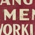Mid 20th Century Vintage "Danger Men Working" Metal Red Painted Sign With Wood Frame For Sale - Image 5 of 8