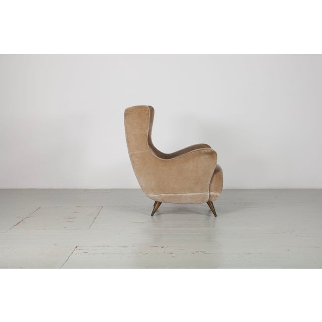 Metal Italian Wingback Chairs from Isa Bergamo, 1950s, Set of 2 For Sale - Image 7 of 18