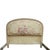 French Pair of Antique French Louis XV Carved Wood & Floral Tapestry Twin Beds C1910 For Sale - Image 3 of 13