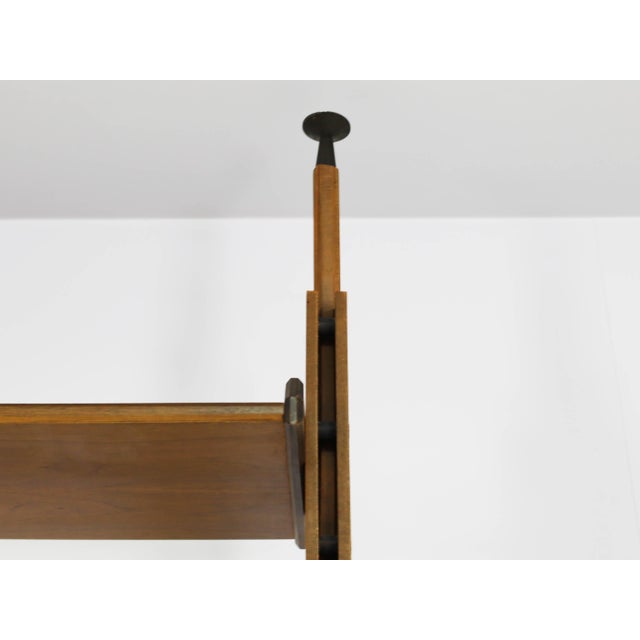 Brutalist Floor-to-Ceiling Bookcase in the style of Franco Albini, Italy, 1960s For Sale - Image 3 of 18