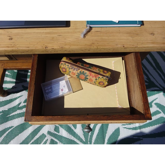 Rustic Oak Desk, 1930s For Sale - Image 13 of 18