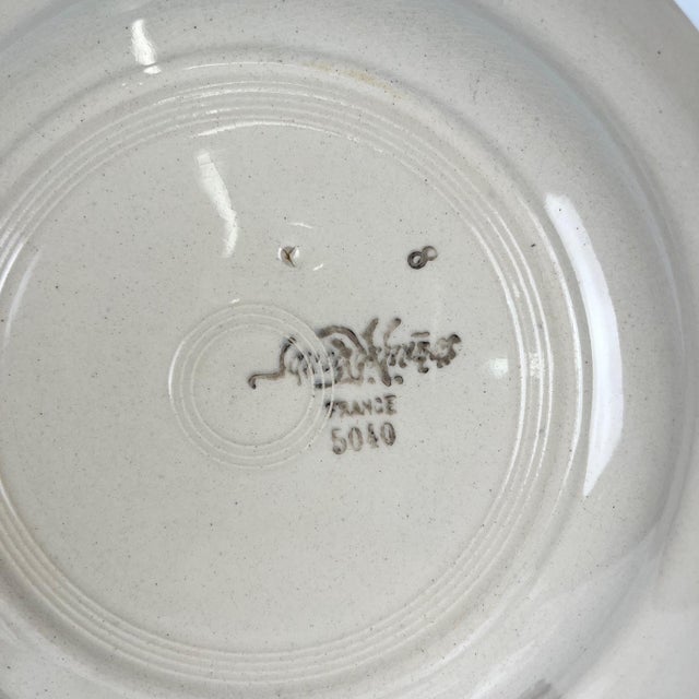 20th Century Sarreguemines Soup Plates with Floral Motif, 1920s, Set of 6 For Sale - Image 10 of 14