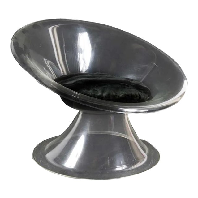 Buttercup Lucite Lounge Chair by Erwin & Estelle Laverne For Sale