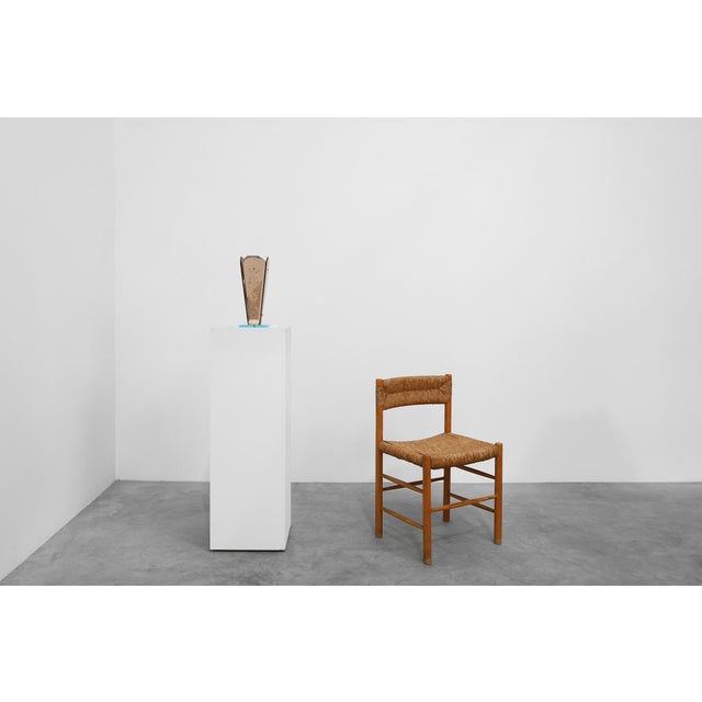 France / 1920 / Vase / glass, mirror glass and wood / Art Deco Some small wear marks A striking example of early French...