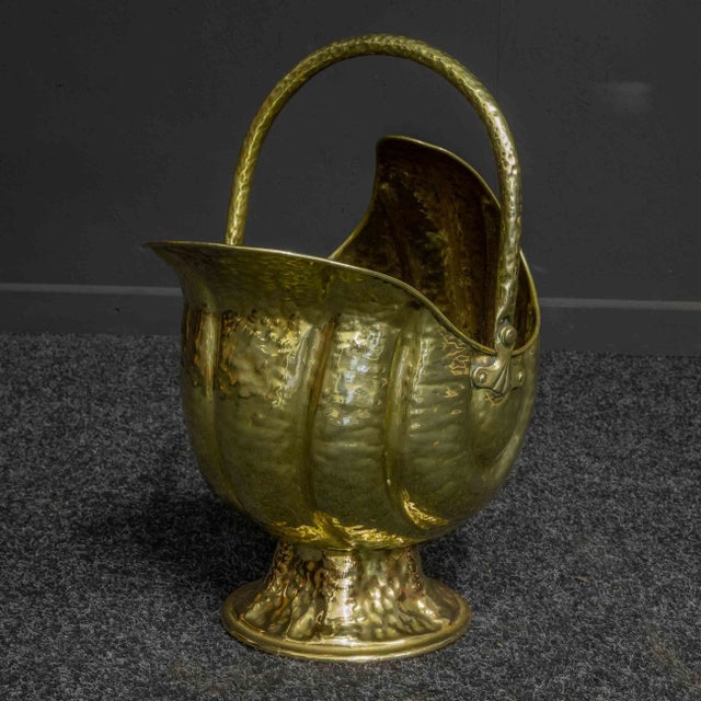 Victorian Brass Coal Helmet For Sale - Image 4 of 15